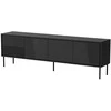 Laikiklis Cama Meble TV Spintelė - ABI 4D 200x38x62, Juoda Matinė