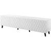 Laikiklis Cama Meble Televizoriaus Stovas - Asti 200x42x52 Baltas Matinis