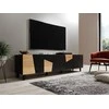 Laikiklis Cama Meble TV Spintelė - Etna 200x42x52, Juoda, Ąžuolas