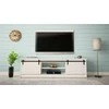 Laikiklis Cama Meble TV Spintelė - Granero 200x56,7x35 Balta/Blizgi Balta