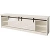 Laikiklis Cama Meble TV Spintelė - Granero 200x56,7x35 Balta/Blizgi Balta