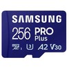 Atminties kortelė SAMSUNG PRO Plus Micro SD 256GB Up to 180MB/s Read and 130MB/s Rašymo greitis with Class 10 4K UHD + Card reader