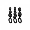 Satisfyer Booty Call Juodas - Set of 3 Ergonomic Silicone Plugs