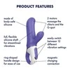 Satisfyer Magic Bunny Rechargeable Dual Motor Intimate Massager Rožinė