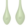 Satisfyer Yoni Power 2 Pelvic Floor Training Set, Silicone, Žalias