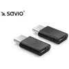USB Adapteris - Savio AK-31 Micro USB Į USB-C Juodas