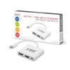 USB tipo C HDMI adapteris, USB 3.0, PD SAVIO AK-48