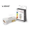 Aut.įkrov.Savio SA-05 Baltas 1xUSB