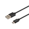 Savio CL-129 USB cable 2 m USB 2.0 USB A USB C Juodas