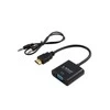 Savio CL-23 video cable adapter 0.5 m VGA (D-Sub) HDMI Type A (Standard) Juodas