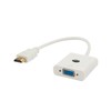 Savio CL-27B vaizdo kabelio adapteris 0,1 m HDMI Type A (Standartinis) VGA (D-Sub) Baltas