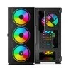 Kompiuterio korpusas Savio Raptor X1, Tempered Glass, ARGB, Black