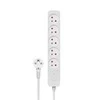 Power strip Savio viršįtampių 5 lizdai 3 m baltos (SAVLZ- 09)