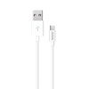 USB Kabelis - Savio CL-124 Micro USB 2.0 2m Baltas