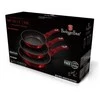 3 GRANITINĖS KELIŲ RINKINYS 20/24/28CM BERLINGER HAUS METALLIC BURGUNDY LINE BH-1288-NF