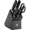 4 peilių rinkinys su bloku ZWILLING Four Star 35144-600-0, Juodas
