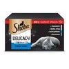 SHEBA Maišeliai (80x85g) Žuvies Skoniai Sušalę Maistas Suaugusiems Kačiukams Želė