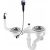 Sifonas granitinėms plautuvėms Deante Space-Saver ZXY_9973, Steel