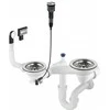 Sifonas granitinėms plautuvėms Deante Space-Saver ZXY_9983, Steel