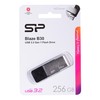 USB Atmintinė - Silicon Power Blaze B30 256 GB 3.2 Gen 1, Juoda, Sidabras