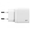 SILICON POWER COMPUTER &amp; COMMUNICAT SILICON POWER įkroviklis QM10 Quick Charge 18W USB Type-C + laidas USB-Lightning Baltas