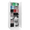 Top E Shop Spinta - OLIV 2D 74x35x180 cm Balta