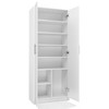 Top E Shop Spinta - OLIV 2D 74x35x180 cm Balta