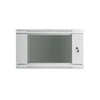 Spintelė rakinama, vienos sekcijos Lanberg WF01-6406-10S (6U, 368mm / 600mm / 450 mm, pakabinama, Stiklas, 19', pilka spalva)