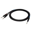 SOUND STATION QUALITY (SSQ) Garso stoties kokybė (ssq) SSQ JSJM1 SS-1452 Kabelis su stereo jungtimi - 2 mono jungtimis, 1 m Juodas