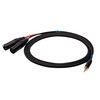 sound station quality (ssq) SSQ MIXLR1 SS-1816 Cable Jack Stereo 3,5 mm - 2x XLR 1 m Juodas