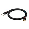 SOUND STATION QUALITY (SSQ) Garso stoties kokybė (ssq) SSQ RCAJM1 SS-1427 Kabelis 2x RCA - 2x Jack Mono 6,3 mm 1 m Juodas