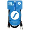 SOUND STATION QUALITY (SSQ) Garso stoties kokybė (ssq) SSQ RCAJM5 - Kabelis 2x RCA - 2x Jack Mono 6,3 mm 3 m Juodas
