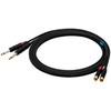 SOUND STATION QUALITY (SSQ) Garso stoties kokybė (ssq) SSQ RCAJM5 - Kabelis 2x RCA - 2x Jack Mono 6,3 mm 3 m Juodas