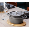 STAUB LA COCOTTE Puodas żeliwny apvalus 8.35 ltr, grafito