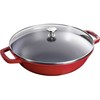 STAUB Wok żeliwny su dangteliu 30 cm, raudona