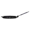 STAUB Apvali ketaus grilio keptuvė 27 cm, juoda