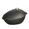 Staub kriauklinis vazonas 25 cm juodas