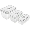 Stiklinių vakuuminių indų rinkinys ZWILLING Fresh & Save, dydžiai: S/M/L, 3 vnt. komplekte