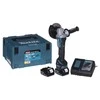 MAKITA KAMPACINIS ŠLIMUOTUVAS 18V‐125mm 2 x 5,0Ah LI-ION BEŠEPEČIŲ DĖKLAS MAKPAC DGA518RTJU