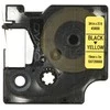 Juostelė DYMO D1 19mm x 7m, juoda ant geltono / S0720880 45808