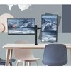 Laikiklis TECHLY 301740 Techly Dvigubas stalas LED/LCD monitoriaus rankena 13-27 2x10kg reguliuojama