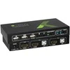 TECHLY 028696 Techly 2 prievadų HDMI/USB KVM jungiklis 2x1 su garsu