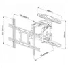 Techly sieninis laikiklis TV LCD/LED/PDP 40-80'' 50kg VESA pilna regul. juodas
