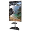 Techly grindų stovas su lentyna vežimėliu TV LCD/LED/Plasma 37-70" sidabro