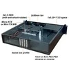 Techly Kompaktiškas  PC korpusas ATX Rack 19 colių 2U juodas dėklas