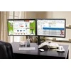 Laikiklis TECHLY 027514 Techly Dvigubas stalas LED/LCD monitoriaus rankena 13-27 2x10kg reguliuojama