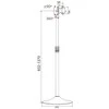 Techly ICA-TR10 reklaminio ekrano laikiklis 68,6 cm (27") Sidabras