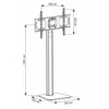 Laikiklis TECHLY 028863 Techly Floor stovas televizoriui LCD/LED/Plasma 32-70 50kg VESA reguliuojamas