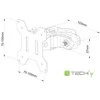 Techly ICALCD100BK monitoriaus laikiklis arba stovas Juoda