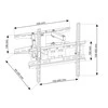 Hikvision ART RAMT ADUX150 laikiklis televizoriui 23-60 LED/LCD 45kg UX150 vertikalus/horizontalus reguliavimas
